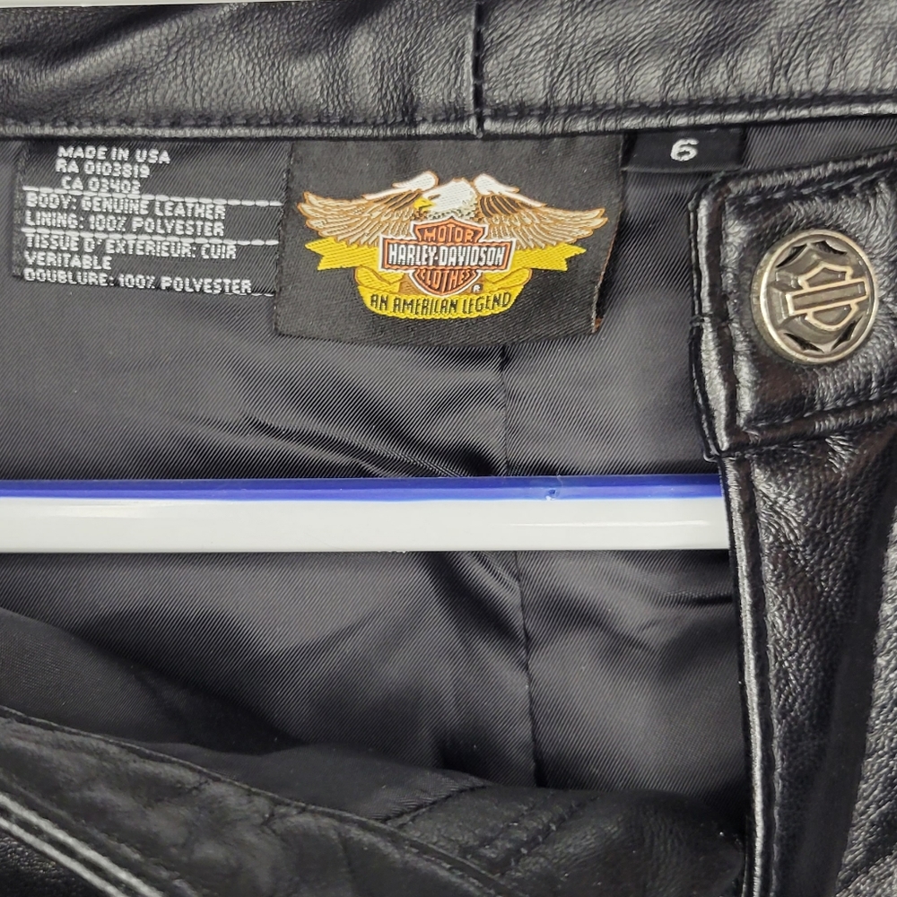 Vintage Genuine Leather Harley Davidson Pants